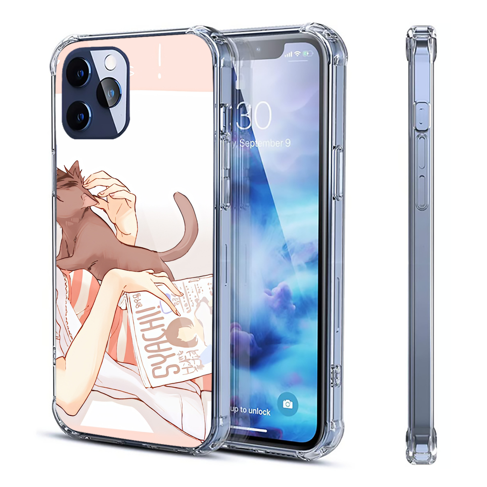 （画像用） ハイキュー!! Haikyu!! 【iPhone 12シリーズ対応】透明スマホケース（クリアソフトケース）